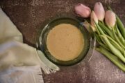 Bowl containing activated yeast
