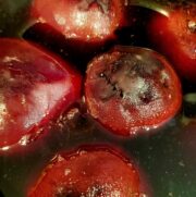 Pot of cooked beets