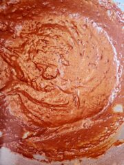 Chocolate Batter in a bowl.